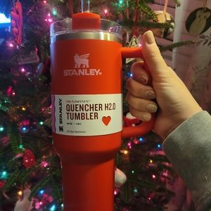 Target Red Valentine's Day Stanley 40oz Stainless Steel H2.0 Flowstate Quencher